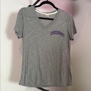 Gray FC Cincinnati V-Neck T-Shirt